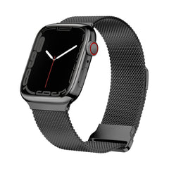 Melanese Mesh Black Watch Strap -Samsung/Noise/Boat/Realme/OnePlus/Other -22MM