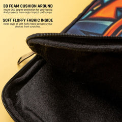 Flowy Custom Name Laptop Sleeve