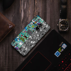 Blue Abstract  Mobile Skin India 