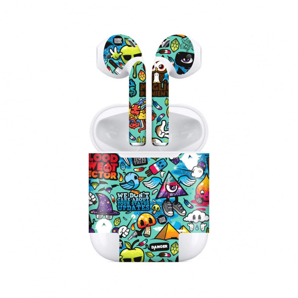 Airpods Blue Abstract