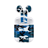 Airpods Blue Camo