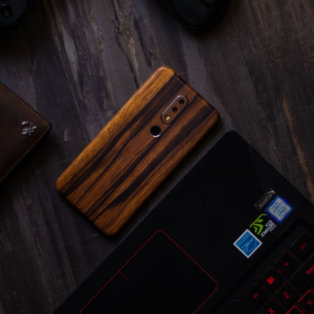 Ebony Wood Mobile Skin