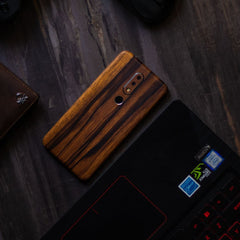Ebony Wood Mobile Skin
