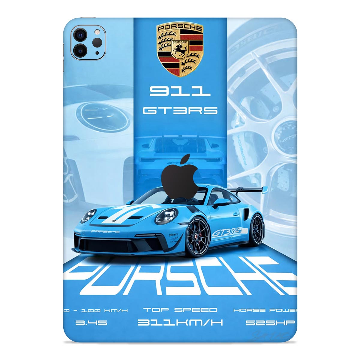 GT3 RS Blue iPad Skin Main image