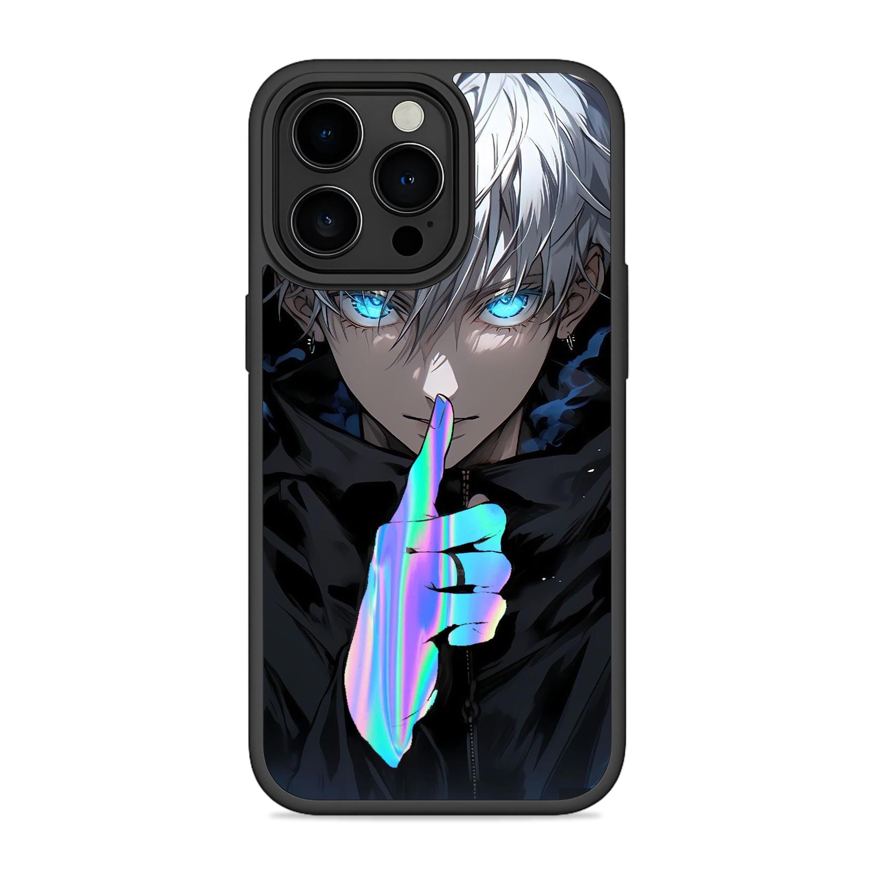 Shh Holographic Mobile Bumper Cover For iPhone 15 Pro Main image