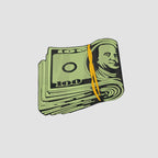 Cash Embroidered White Oversize T Shirt