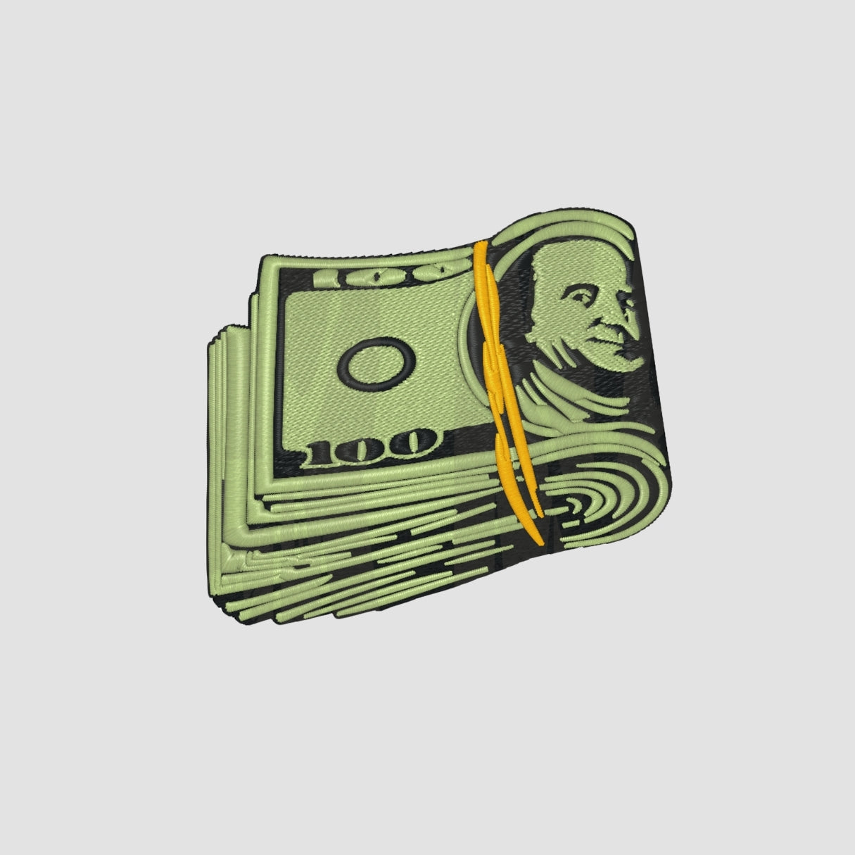 Cash Embroidered White Oversize T Shirt
