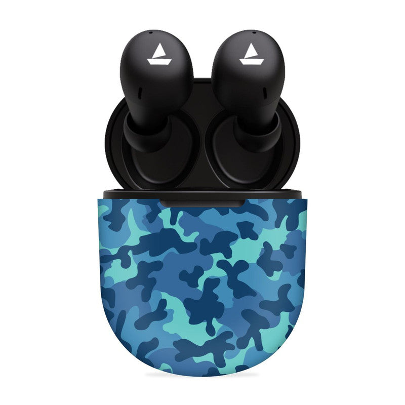 Boat Airdopes 131 Grove Blue Camo Skin  Skin Main image