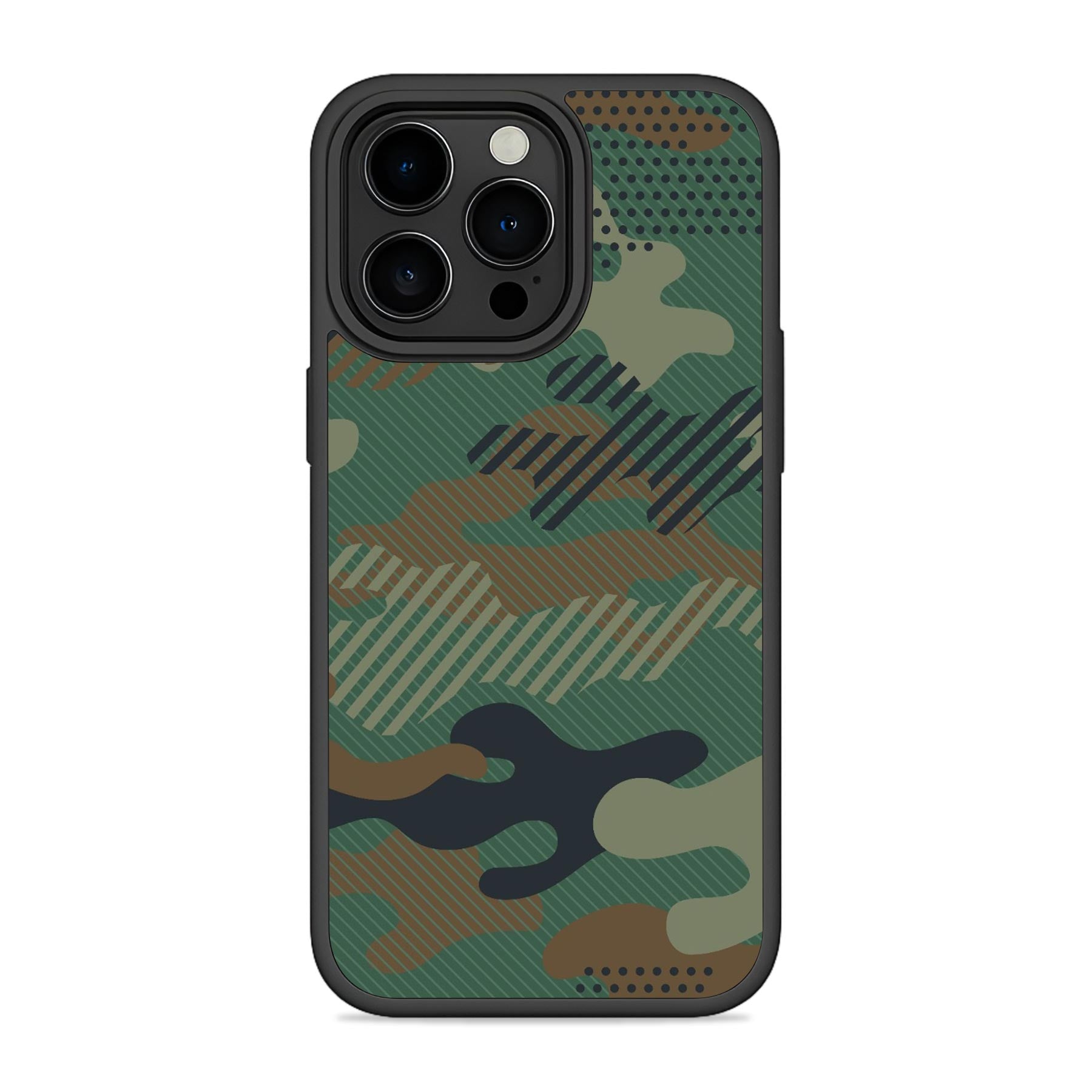 Military Green Camo Mobile Bumper Cover For iPhone & Samsung Main image