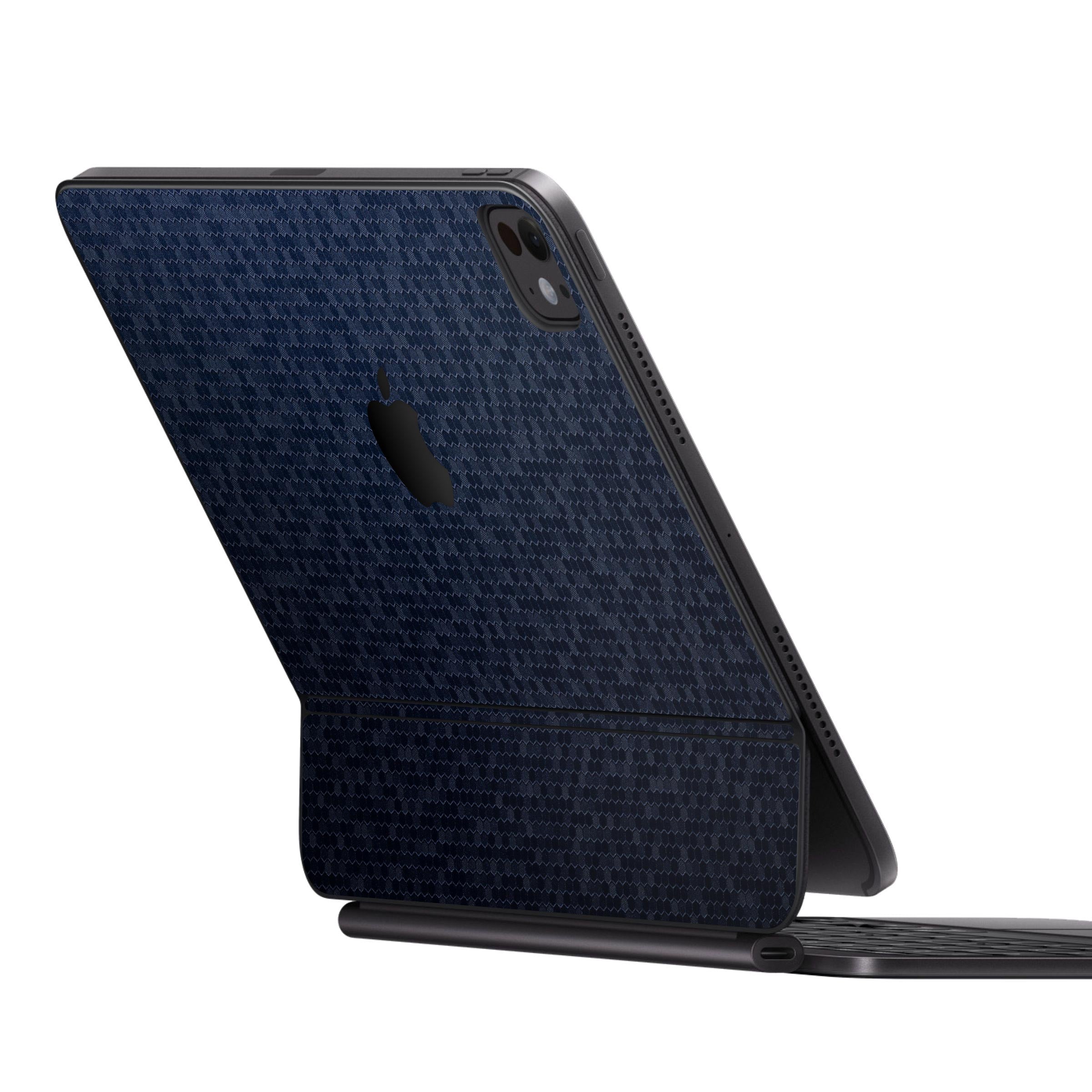 iPad Magic Keyboard Blue Honeycomb Skin