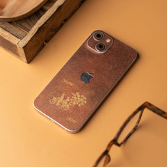 Couple With Custom Name Rustic Engraved Mobile Skin