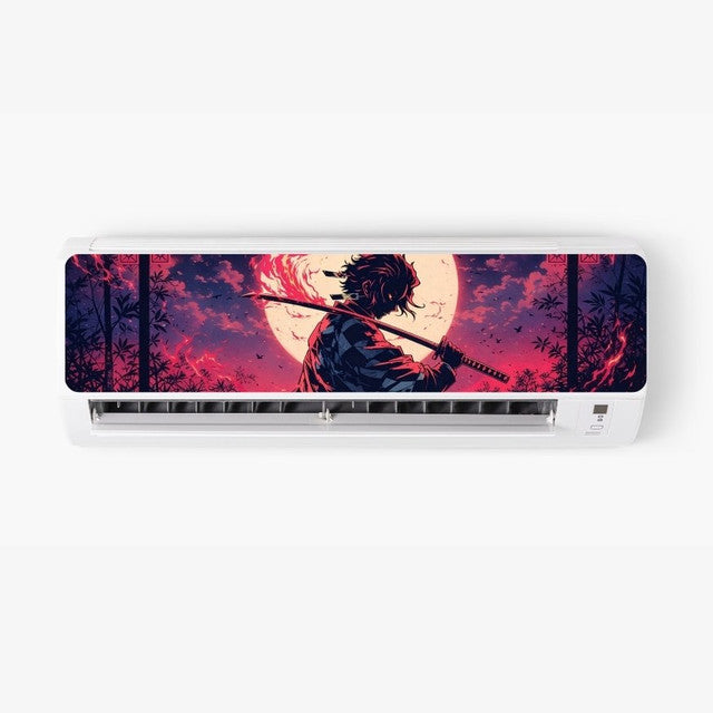 Anime AC Sticker - Split AC Decal | Air Conditioner Skin Sticker Main image