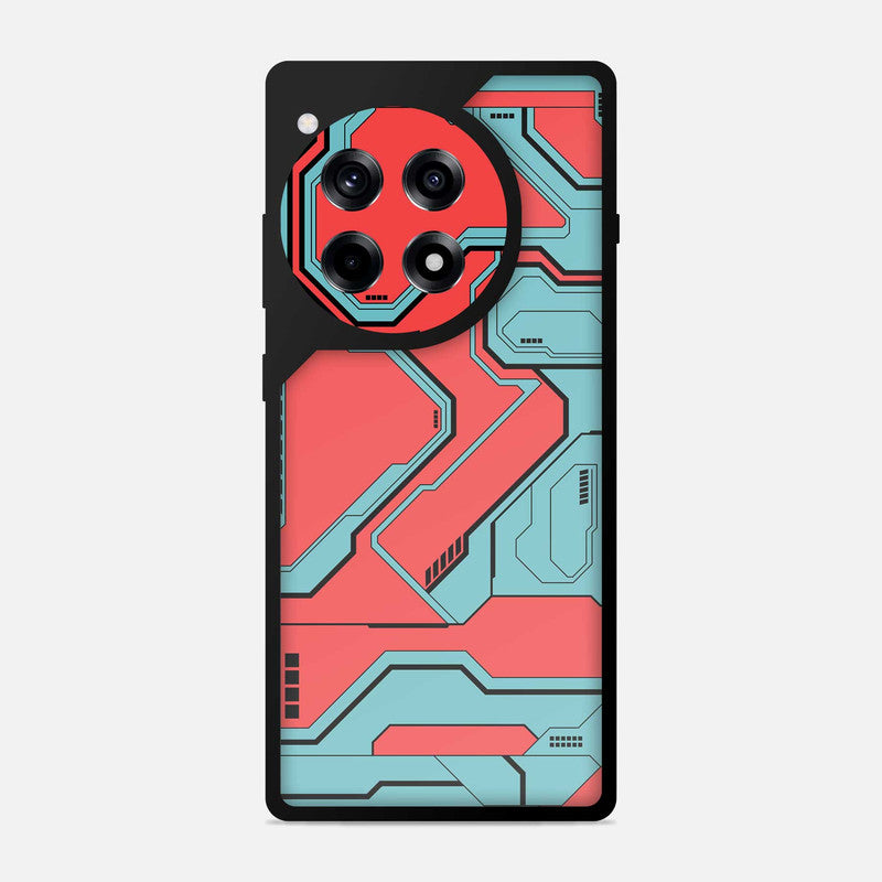 Techy Cyber Red Bumper Mobile Cover Secondary image