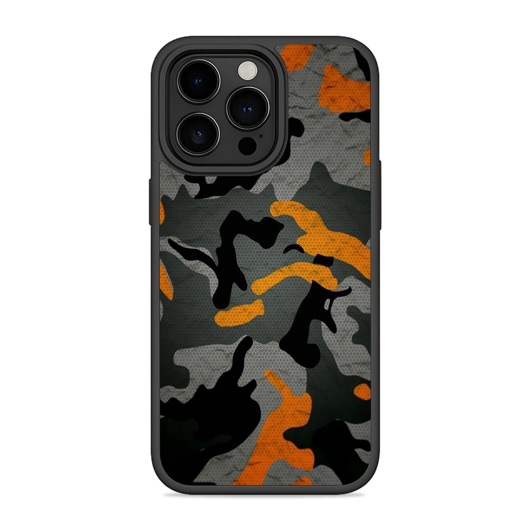 Orange Camo Mobile Bumper Cover For iPhone & Samsung Main image