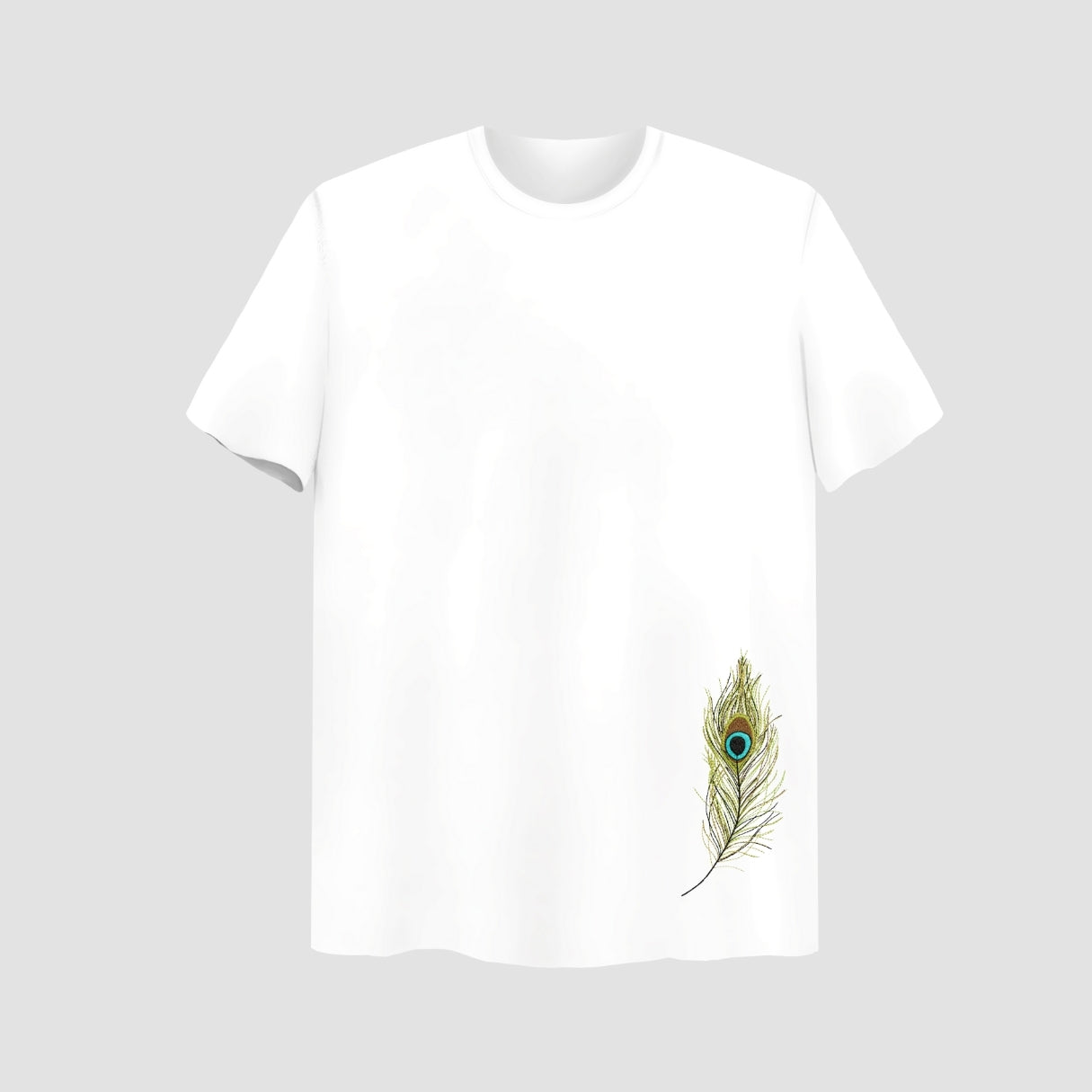 Divine Embroidered White Oversize T Shirt Main image