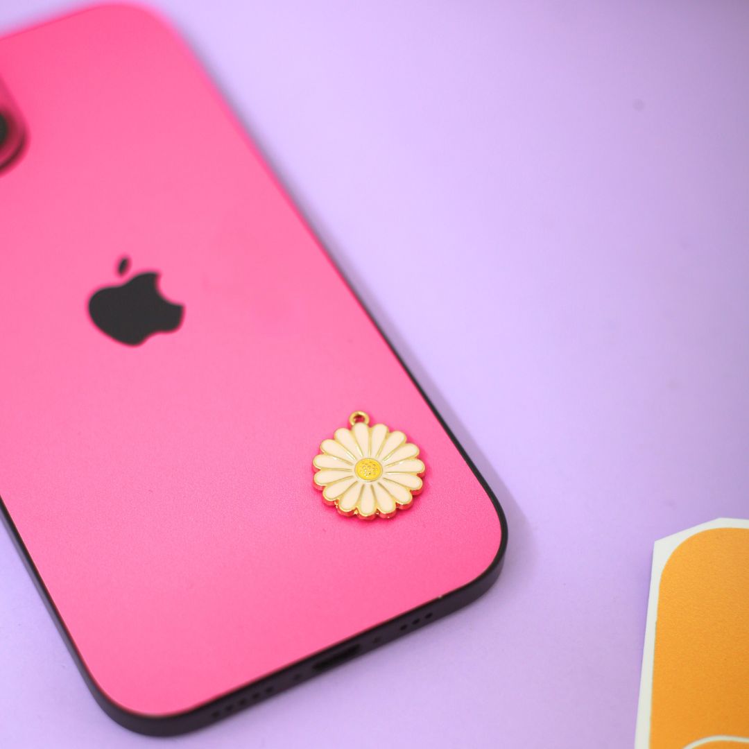 Charm Skins Pink Daisy Mobile Skin Secondary image