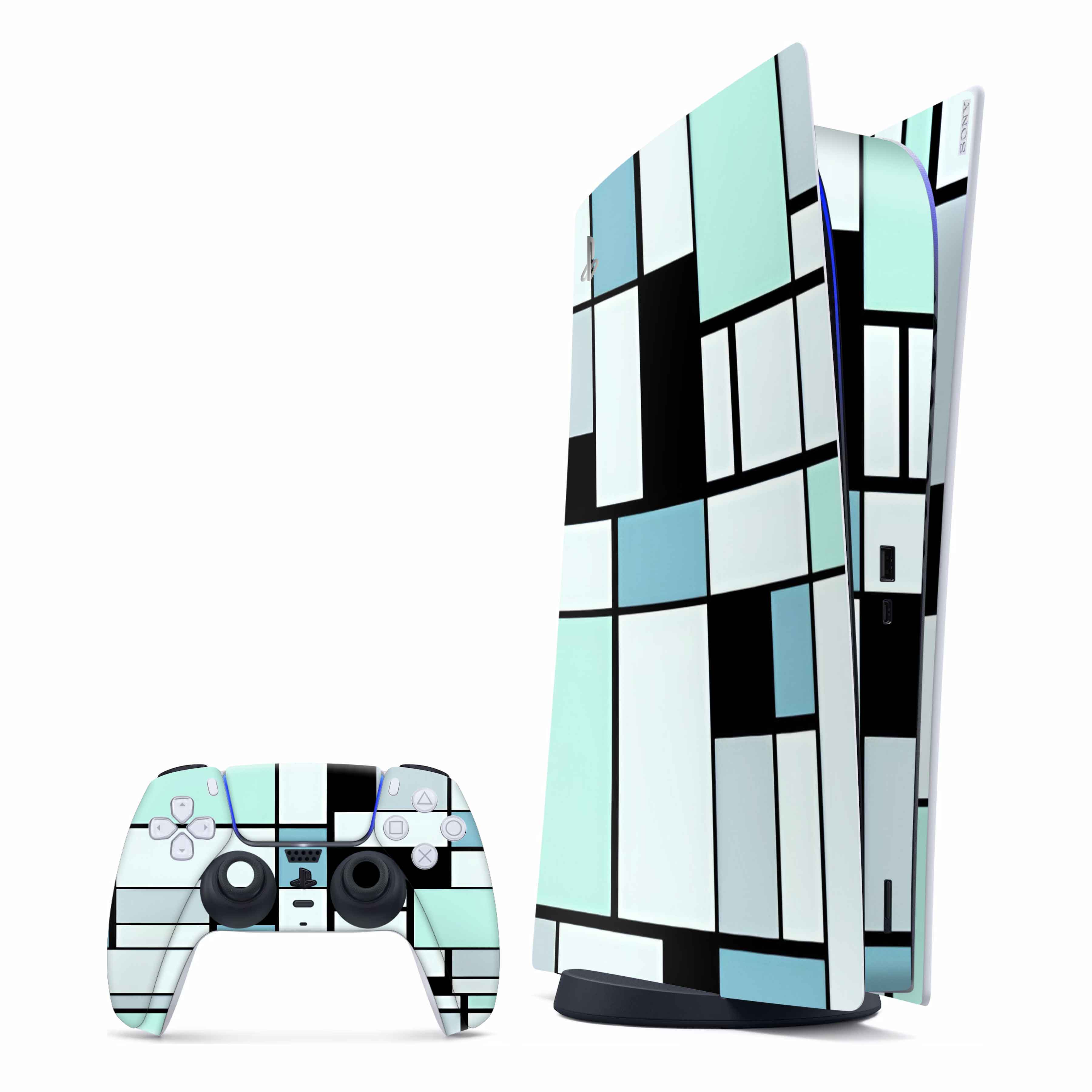 Blue Tech Play Station Skin Main image