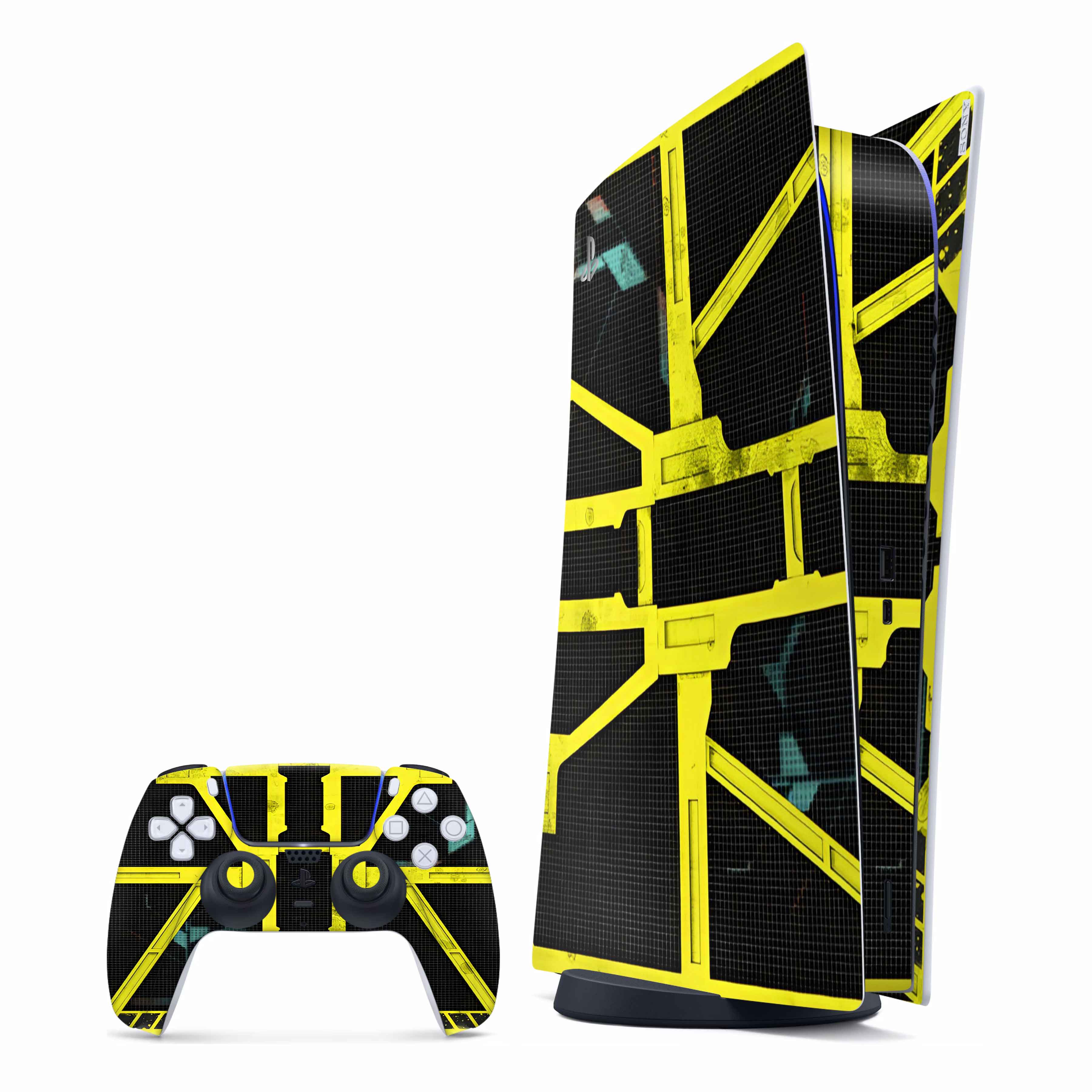 Yellow Cybertech Play Station Skin