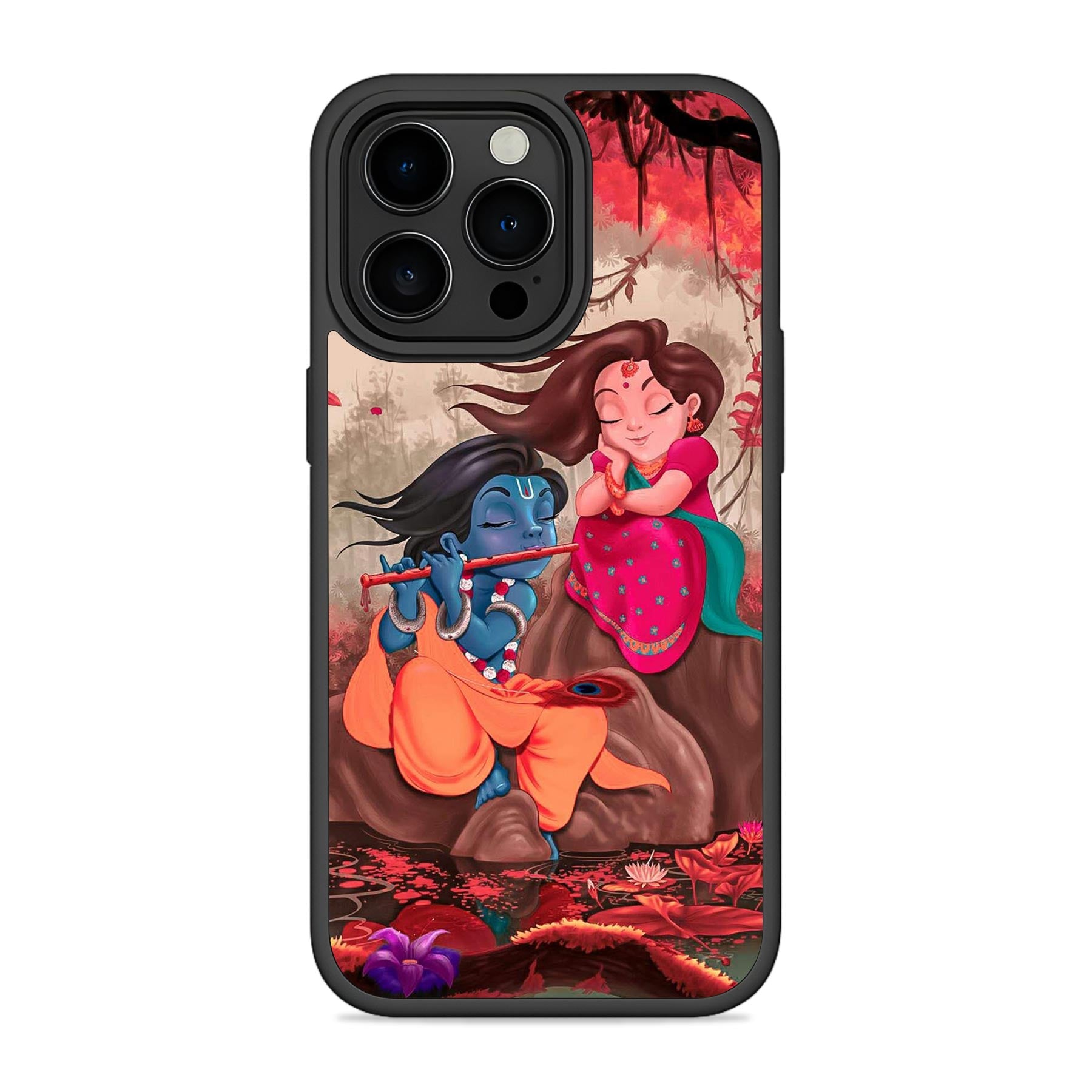 Radhe Krishna Mobile Bumper Cover For iPhone 15 Main image