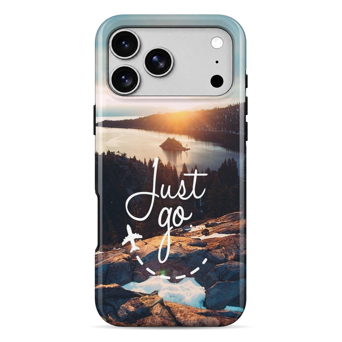 Just Go | WrapCart Armor Double Layer Shockproof Glossy Phone Case Main image