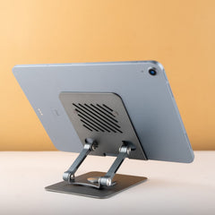 360 Degree Rotating Base, Foldable Aluminum Metal Mobile/iPad/Table Stand
