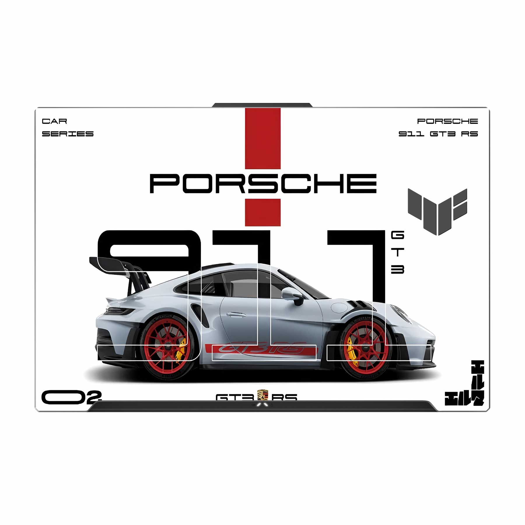 GT RS3 Asus TUF Gaming F17 FX707Z Laptop Skin Main image