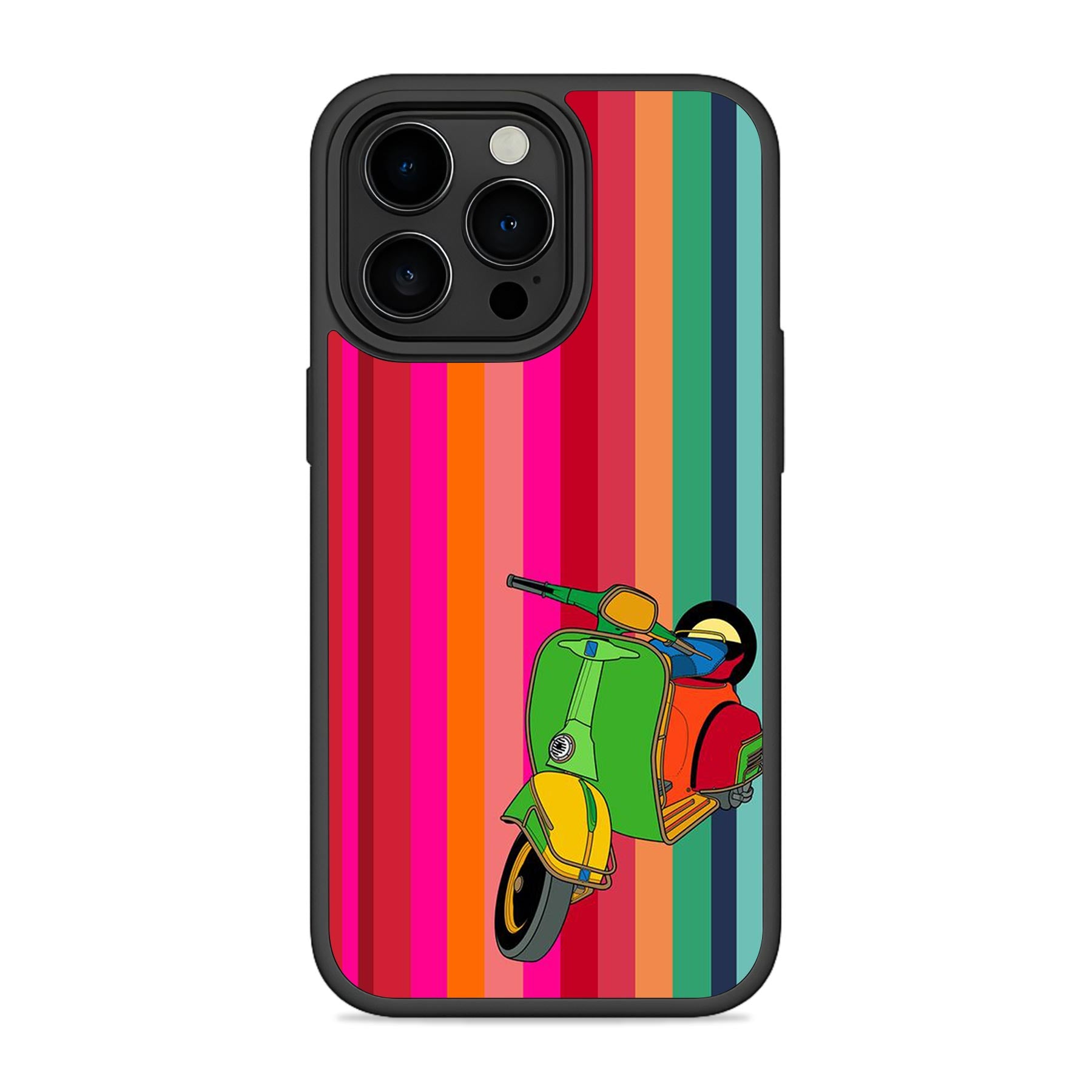 Retro Scooter Mobile Bumper Cover For iPhone 15 Pro Max Main image