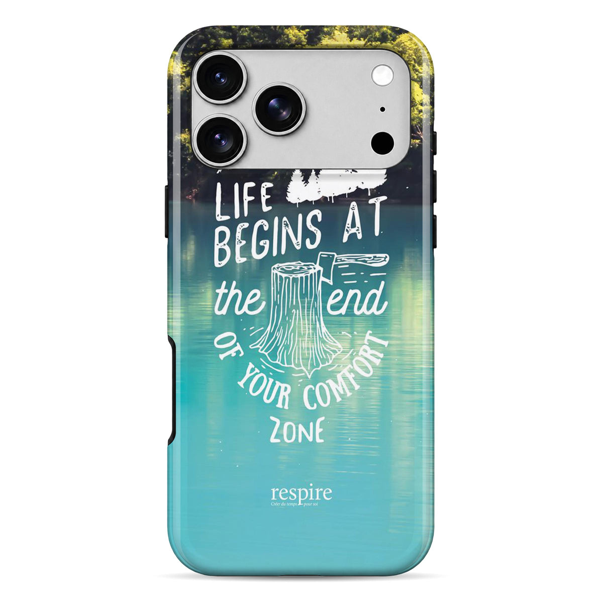 Life Begin | WrapCart Armor Double Layer Shockproof Glossy Phone Case Main image