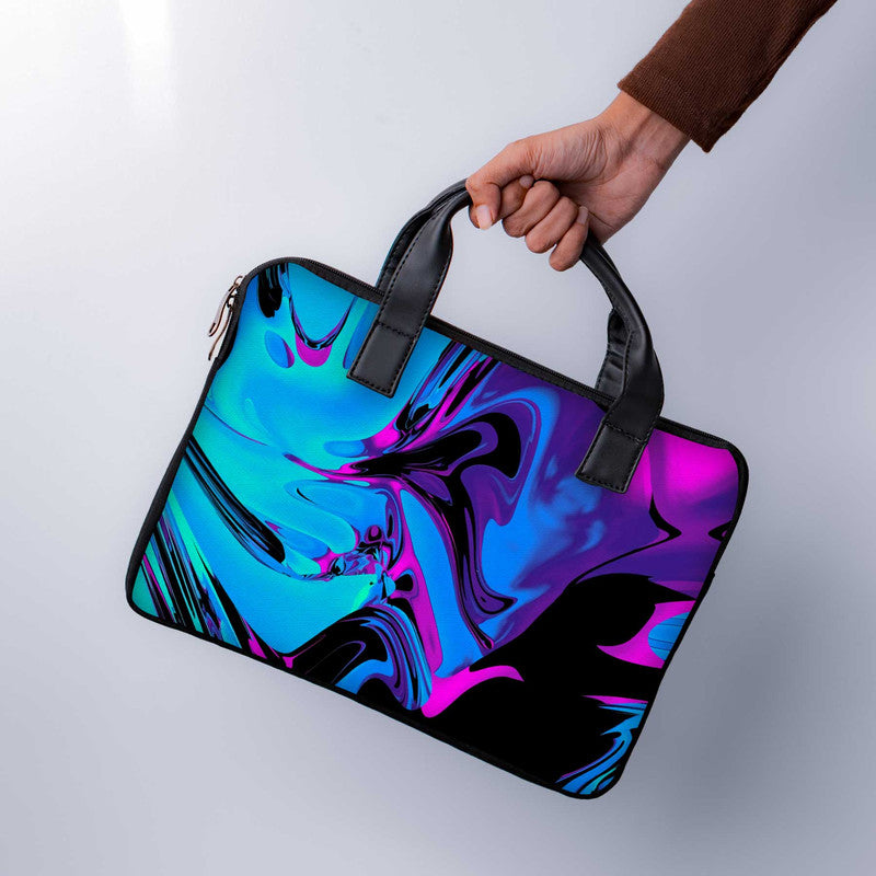 Blue Mercury Laptop Sleeve With Handle - WrapCart Main image