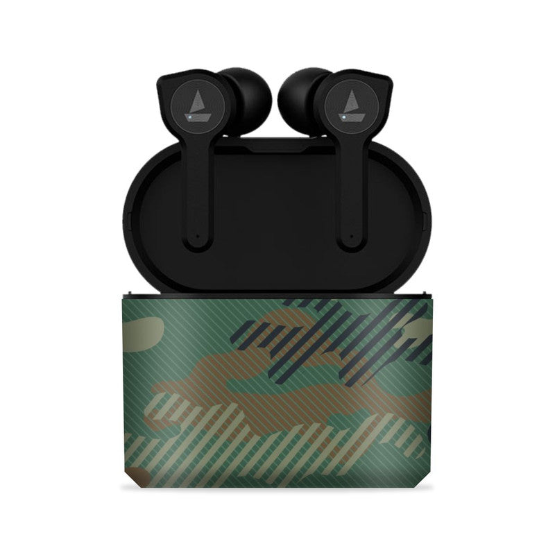Boat Airdopes 207 Military Green Camo Skin  Skin Main image