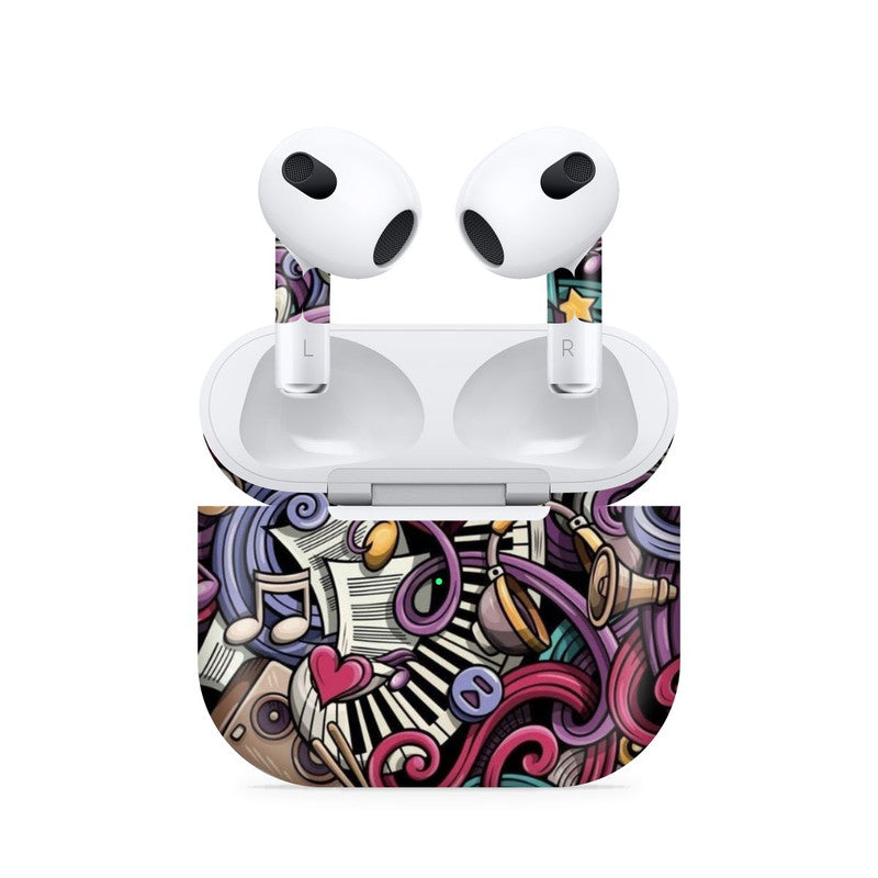 Airpods 4 Music Abstract Skin Main image