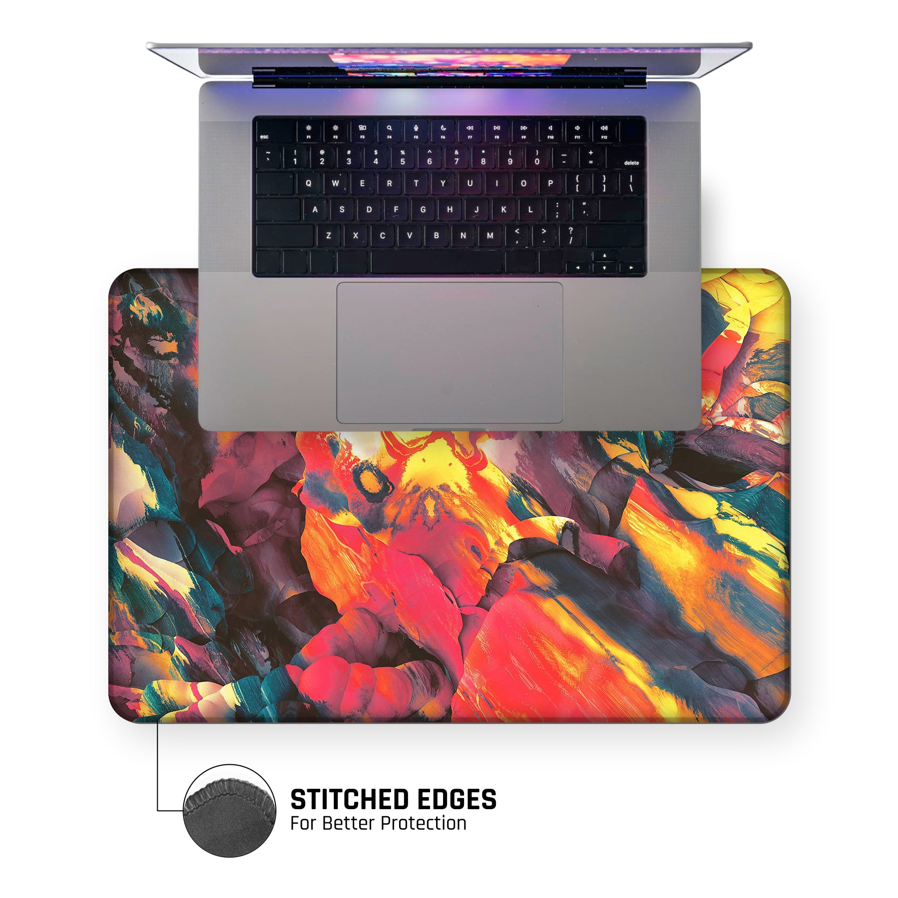 Galaxy Orange Large Mouse Pad