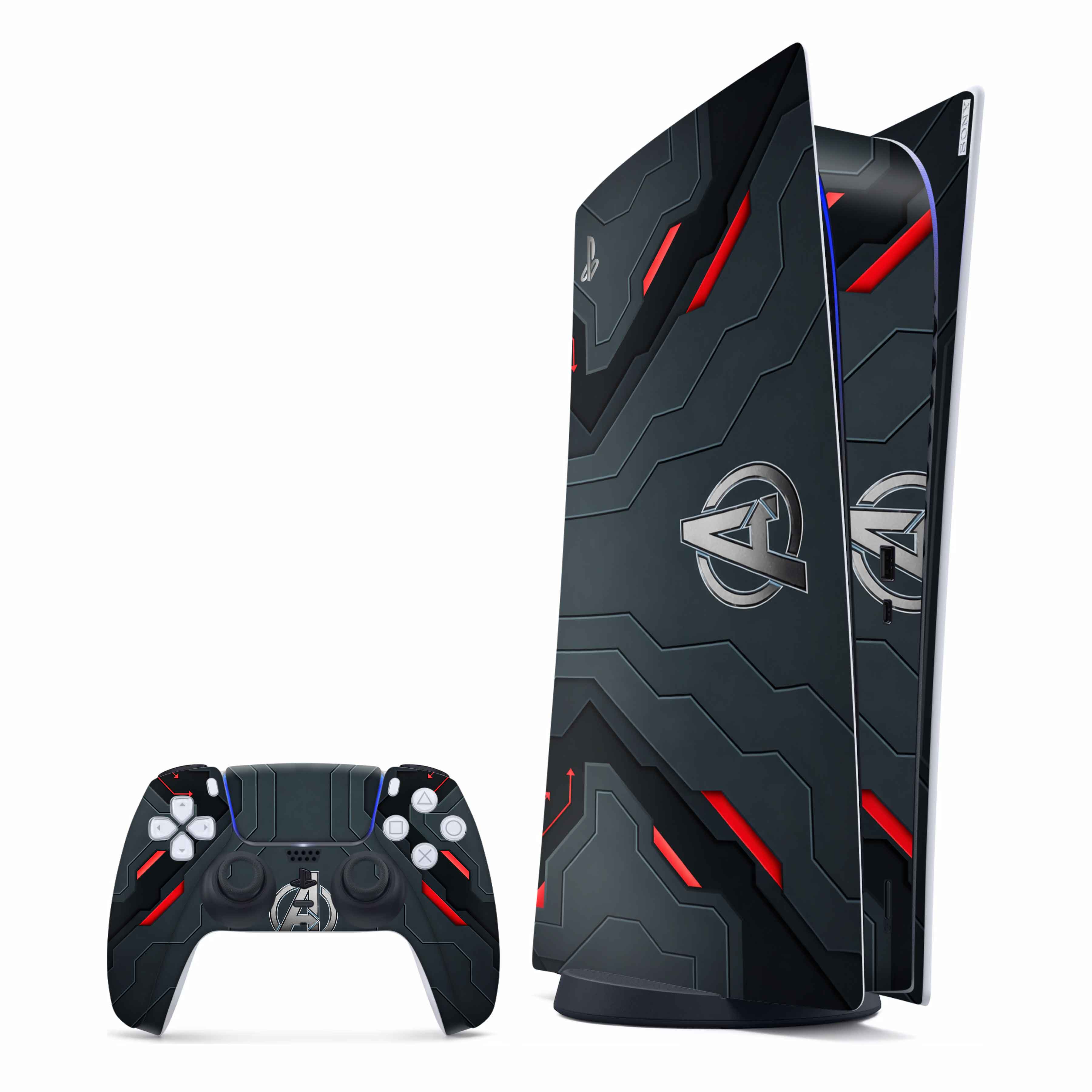 futuristic-avengers-playstation-5-skin