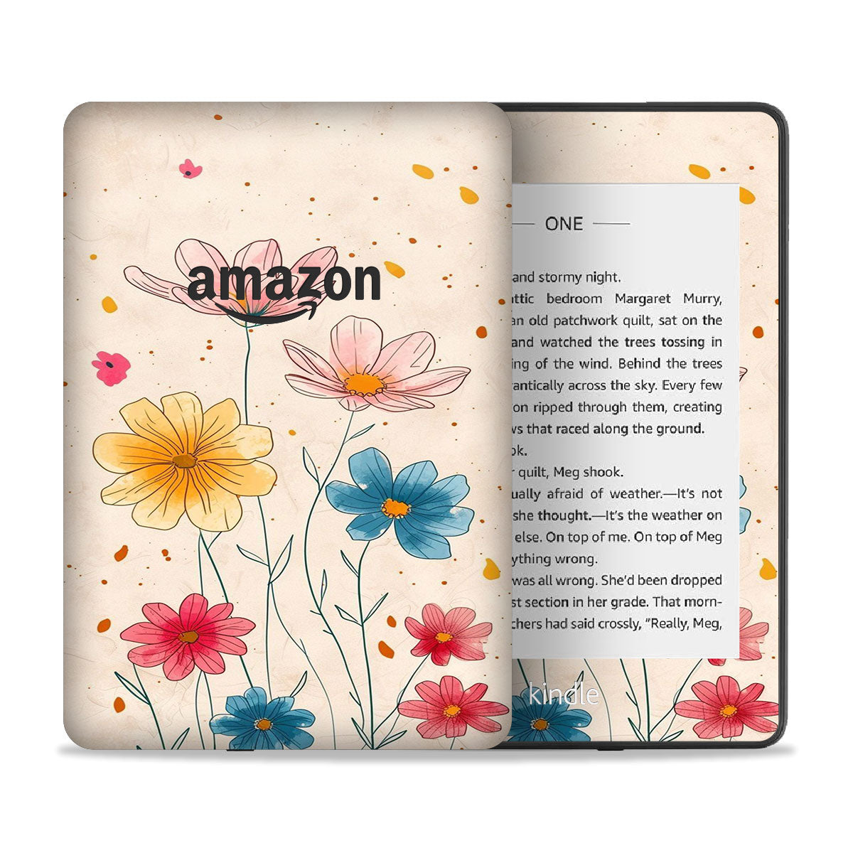 Vintage Floral Pattern Skin For Kindle