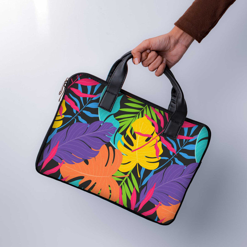 Botanical Laptop Sleeve With Handle - WrapCart Main image