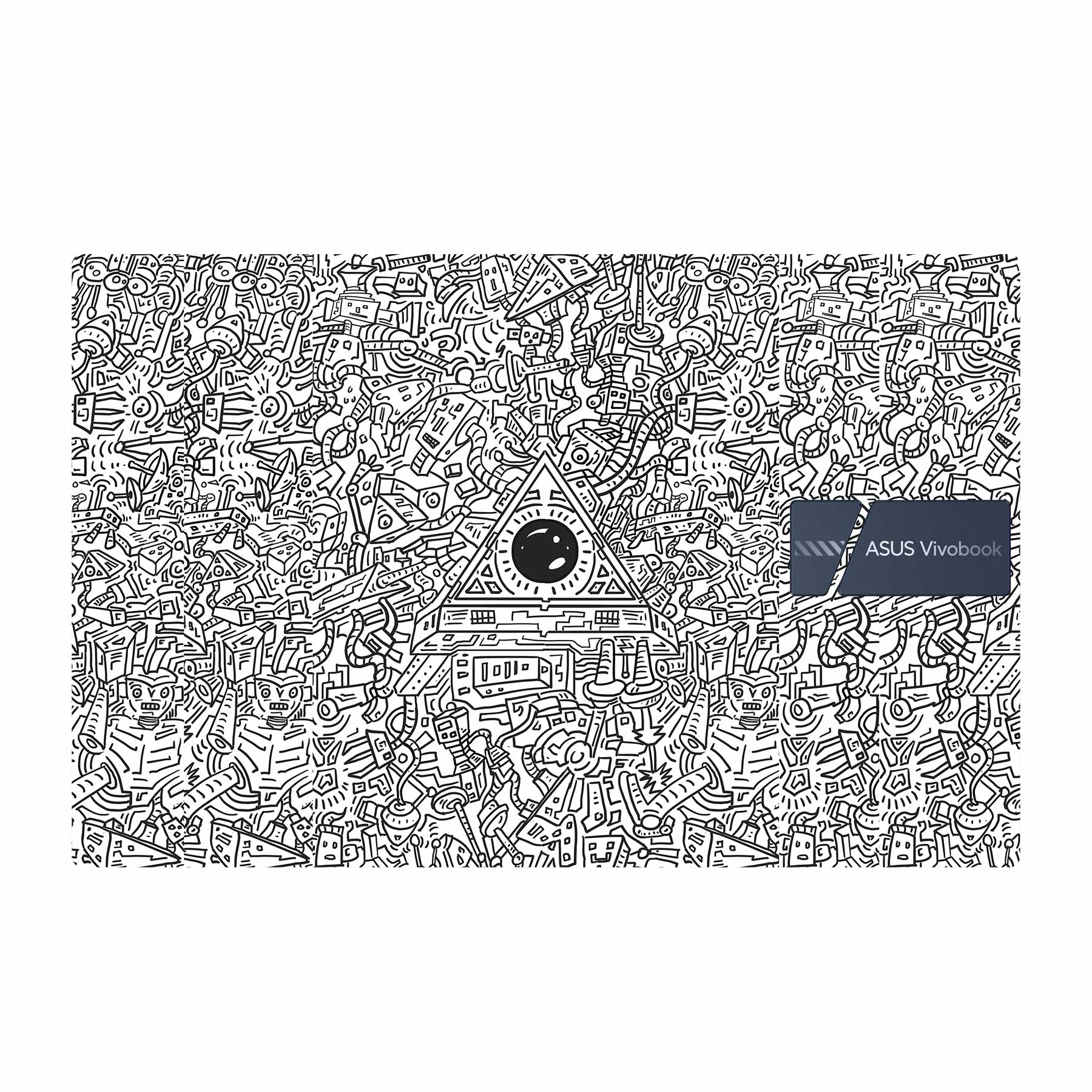 Asus Vivobook 15 X1504ZA X1502ZA Laptop Skins & Wraps - WrapCart | Robotic Doodle Laptop Asus Vivobook 15 X1504ZA X1502ZA Laptop Skin Main image