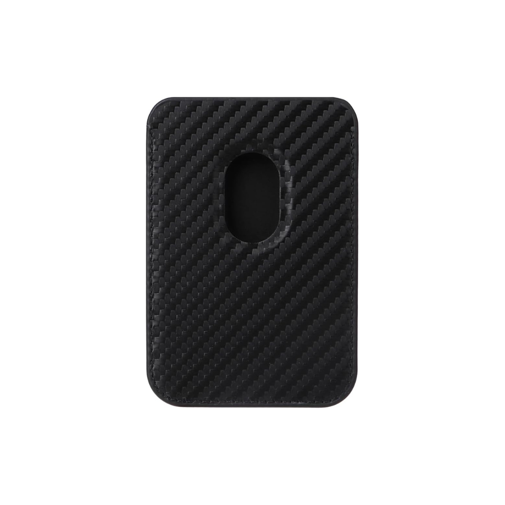 Black Carbon Magnetic Wallet With MagSafe For iPhone Secondary image