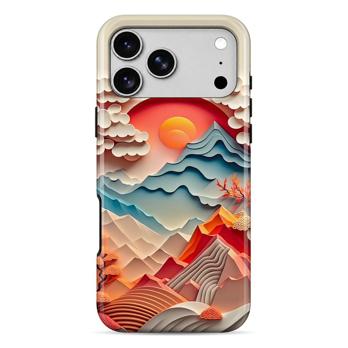 3D Sunset | WrapCart Armor Double Layer Shockproof Glossy Phone Case Main image