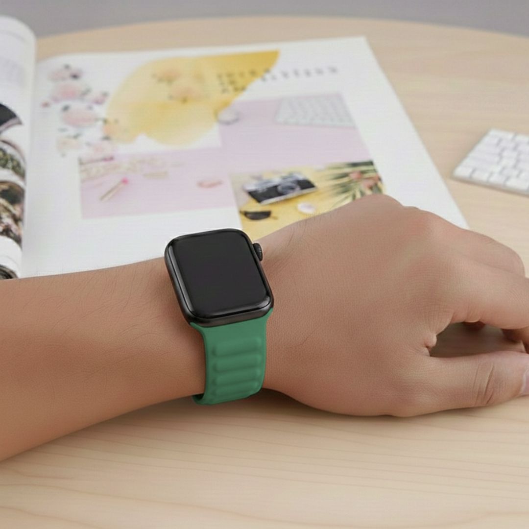 Apple Watch Magnetic Smash Strap Green Strap - 42/44/45/49 MM