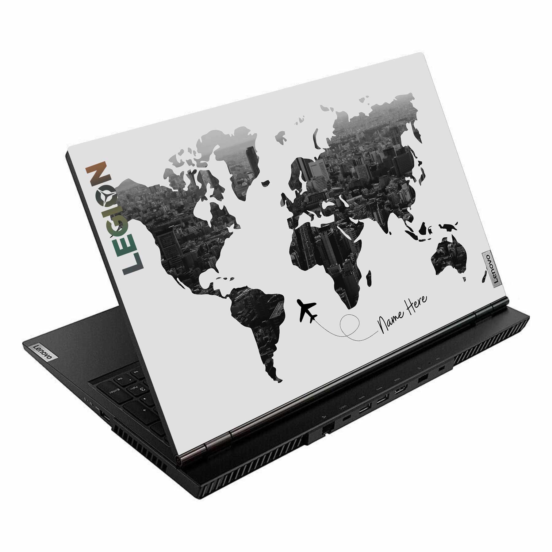 All Over the World Custom Name Lenovo Legion 5 15ARH05 Laptop Skin Main image