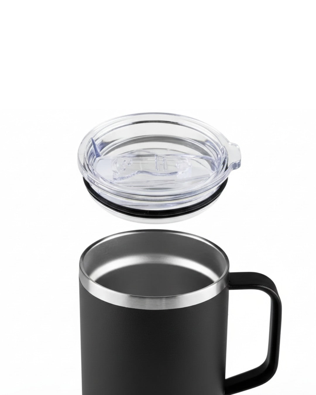 Personalized Black Travel Coffee Mug