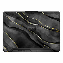 Royal Black Marble Asus TUF Gaming F17 FX707Z Laptop Skin