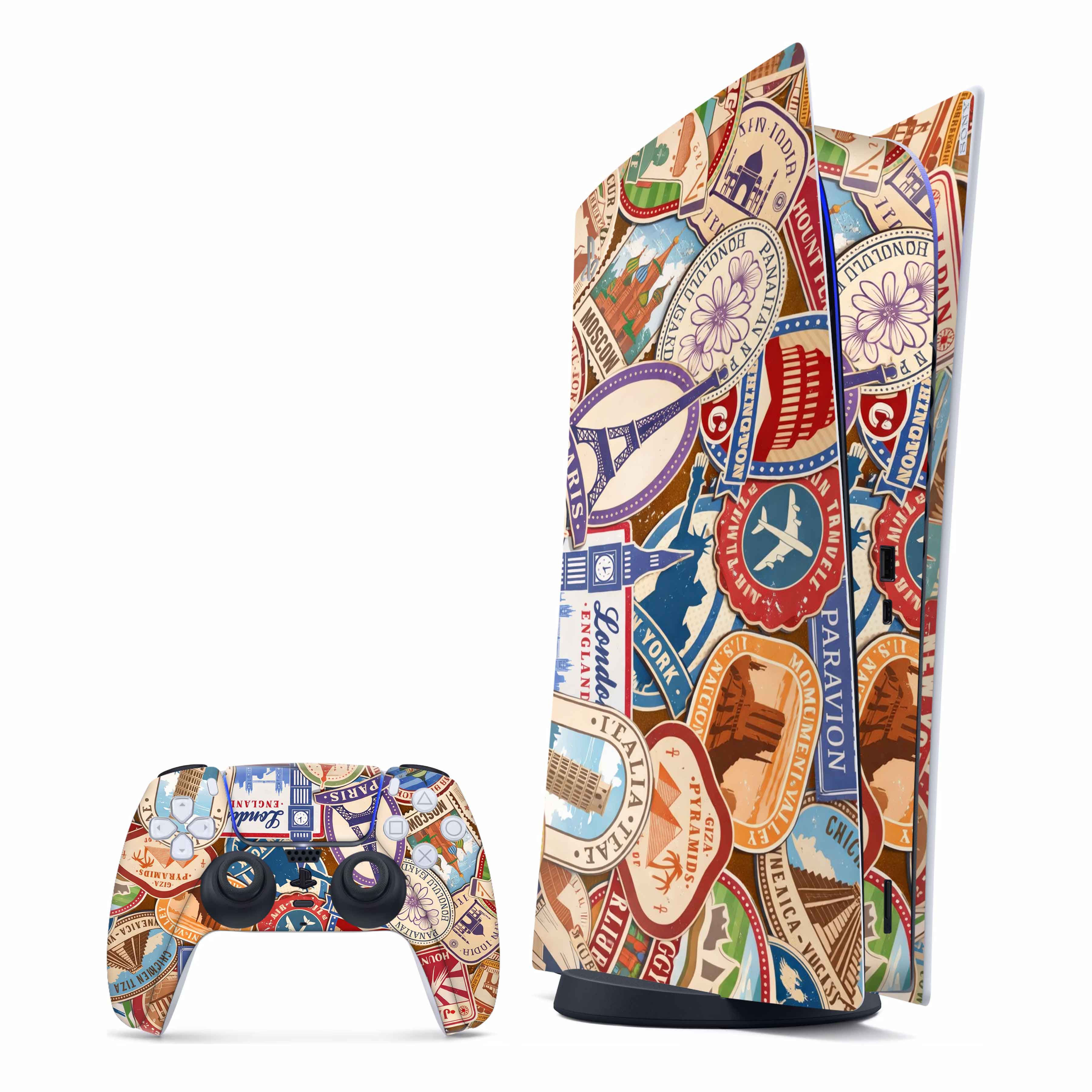 world-landmarks-playstation-5-skin Main image
