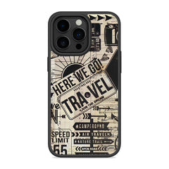 Vintage Travel Stamps Mobile Bumper Cover For Samsung S25 Ultra