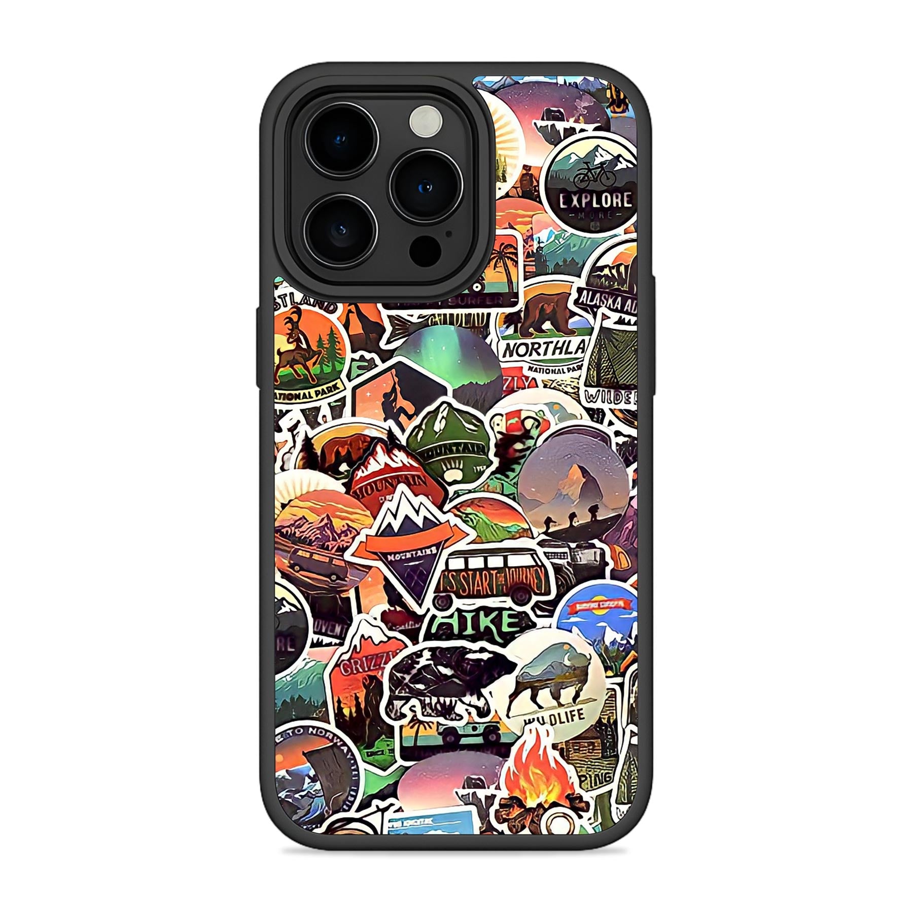 Wanderlust Stickers Mobile Bumper Cover Main image