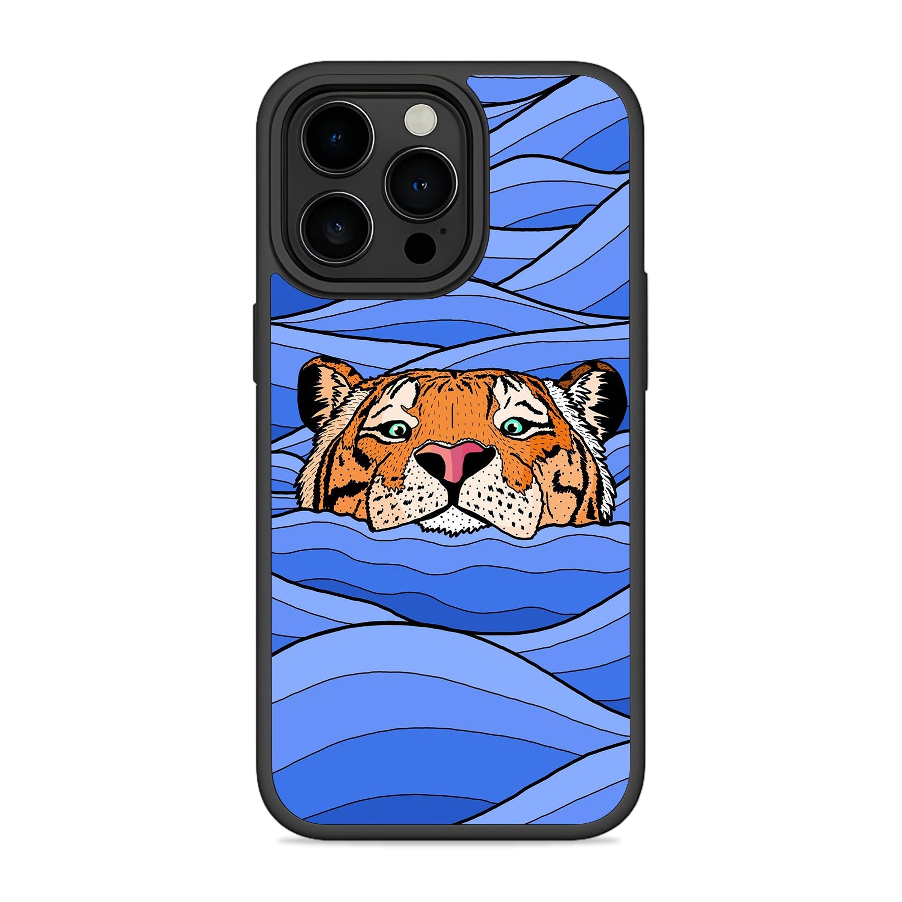 Wave Tiger Mobile Bumper Cover For iPhone 15 Pro Main image
