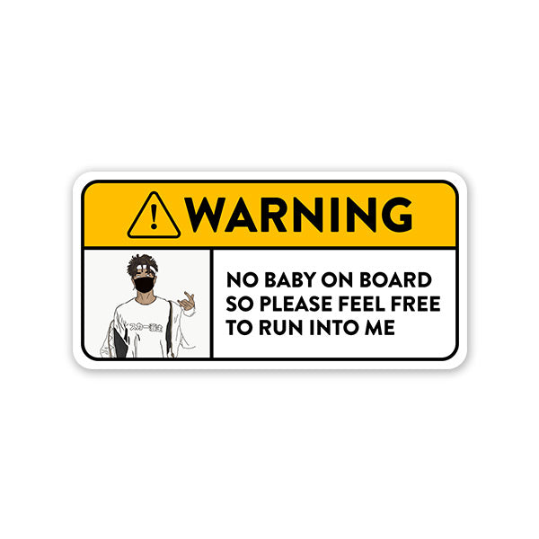 Run Into Me Car Sticker Main image