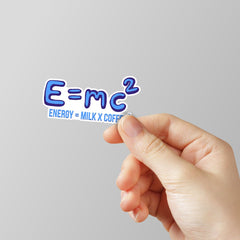 E=MC Sq Laptop Sticker