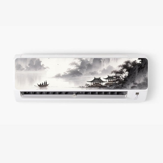 Island AC Sticker - Split AC Decal | Air Conditioner Skin Sticker Main image