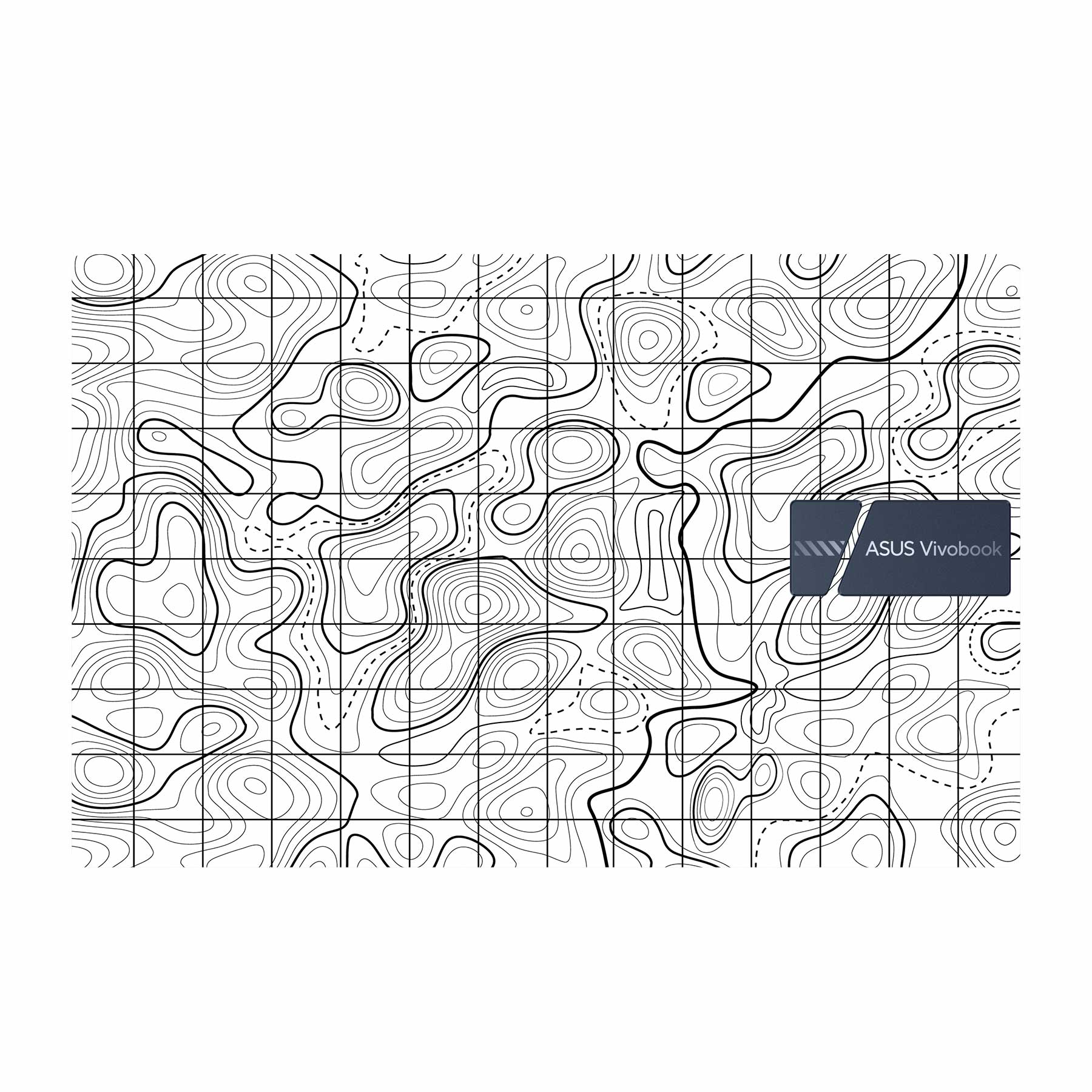Asus Vivobook 15 X1504ZA X1502ZA Laptop Skins & Wraps - WrapCart | White Topography Exclusive Asus Vivobook 15 X1504ZA X1502ZA Laptop Skin